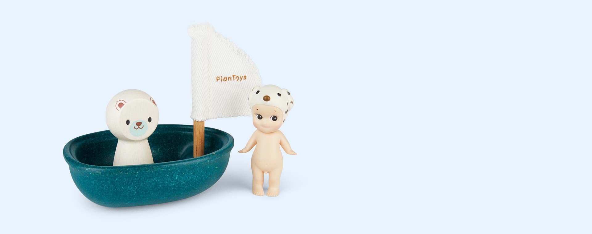 Polar Bear Plan Toys Sailing Boat