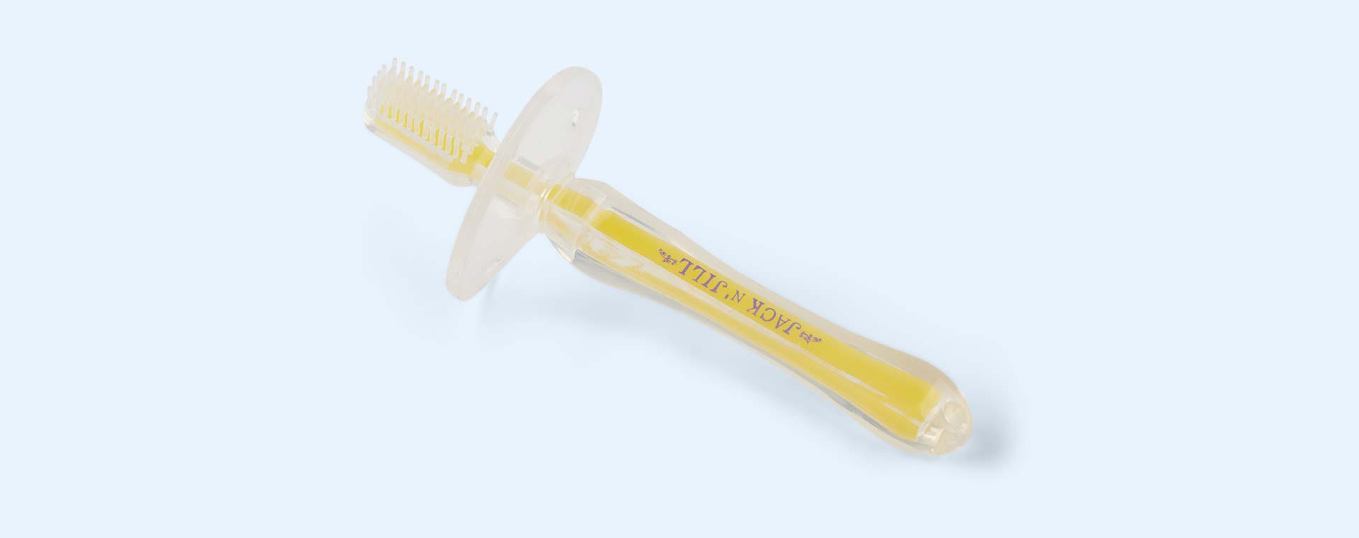 Yellow Jack N' Jill Stage 2 Silicone Baby Toothbrush