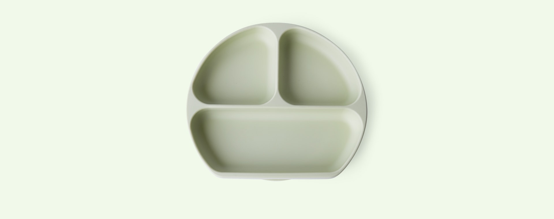 Sage Green Bumkins Silicone Suction Grip Dish