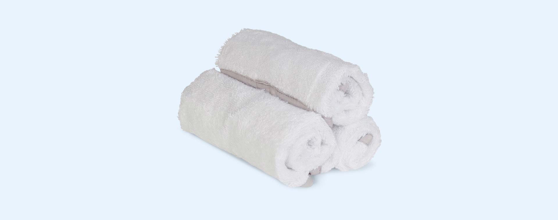 White Shnuggle Baby Washcloths - 3 Pack
