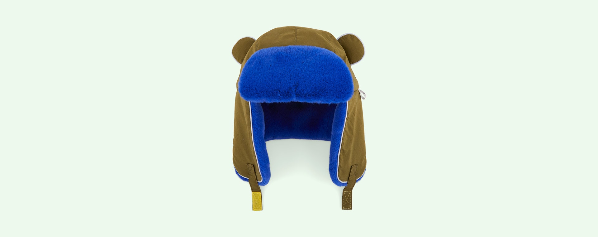 Light Khaki With Blue Fur Little Hotdog Watson The Arctic Cub Hat