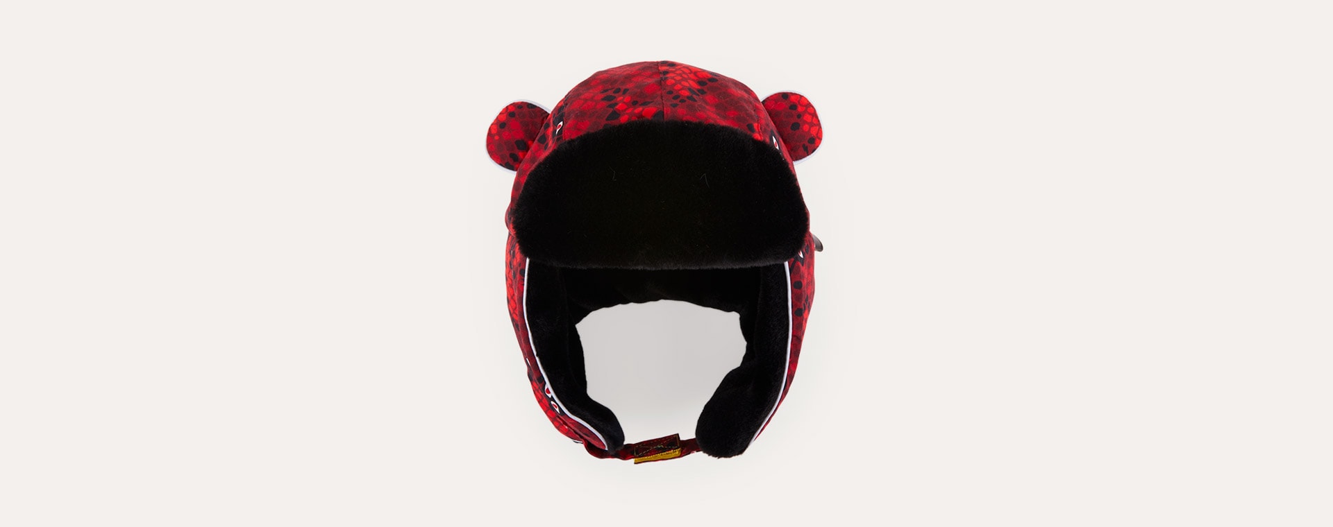 Snake Eyes Red and Black Print Little Hotdog Watson The Arctic Cub Hat