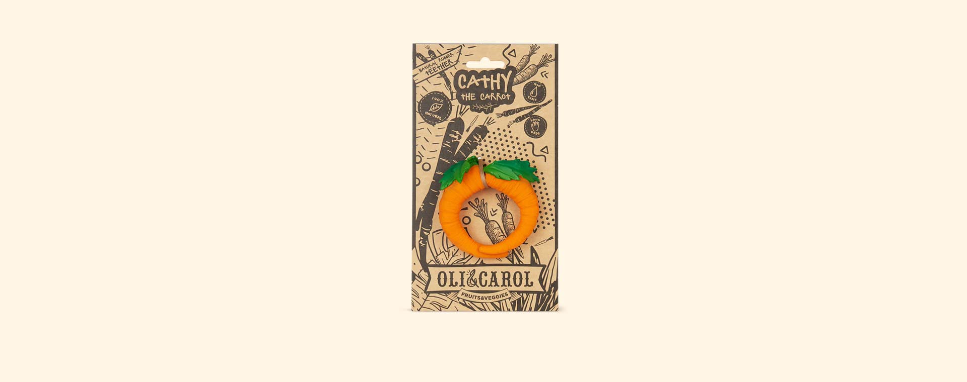 Orange Oli & Carol Cathy the Carrot Teether & Bath Toy