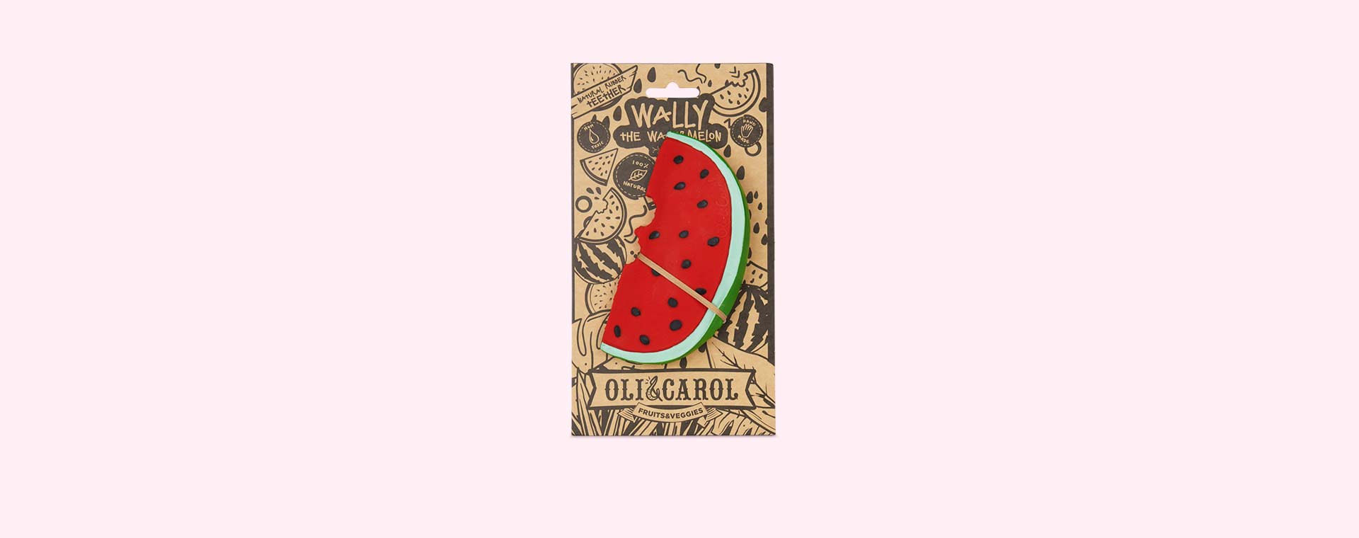 Red Oli & Carol Wally the Watermelon Teether & Bath Toy