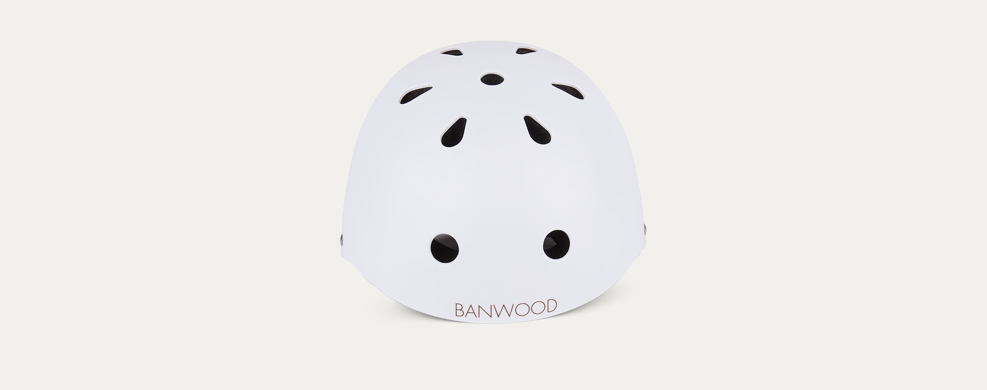 White Banwood Classic Kids Bike Helmet