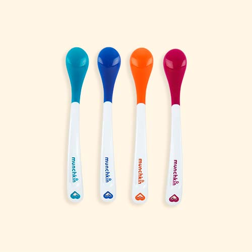 Multi Munchkin 4-Pack White Hot Safety Spoons
