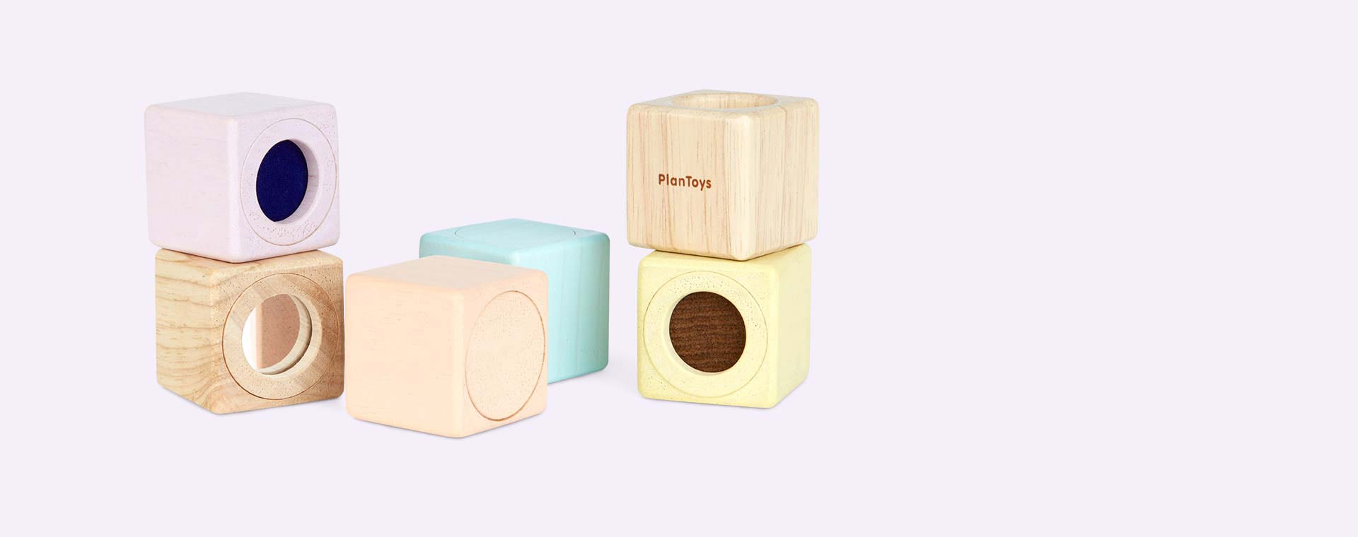 Pastels Plan Toys Sensory Blocks
