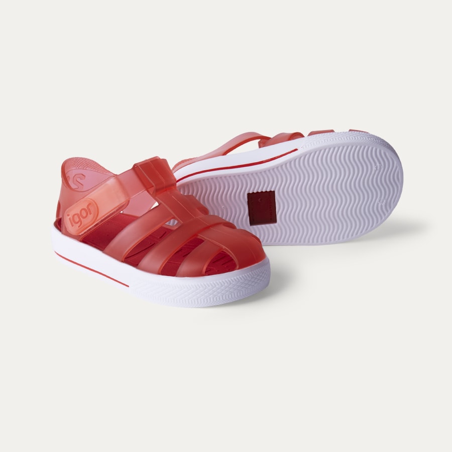 star velcro jelly shoes