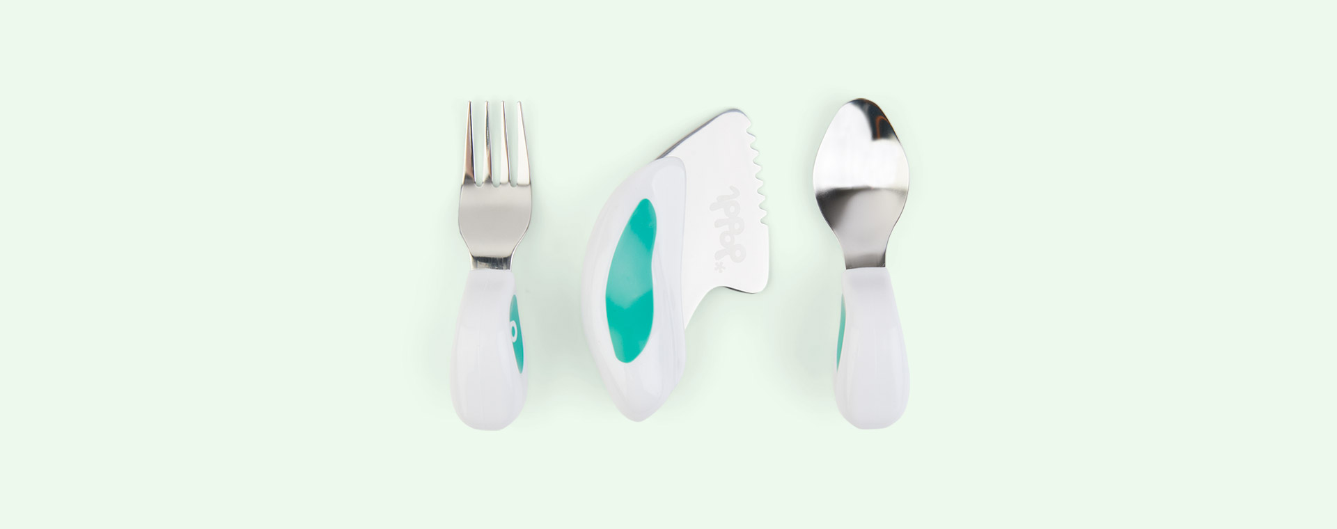 Aqua Green doddl 3-Piece Cutlery Set