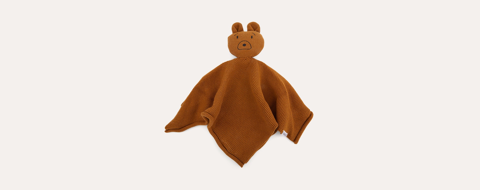 Mr Bear Golden Caramel Liewood Milo Rabbit Knit Cuddle Cloth