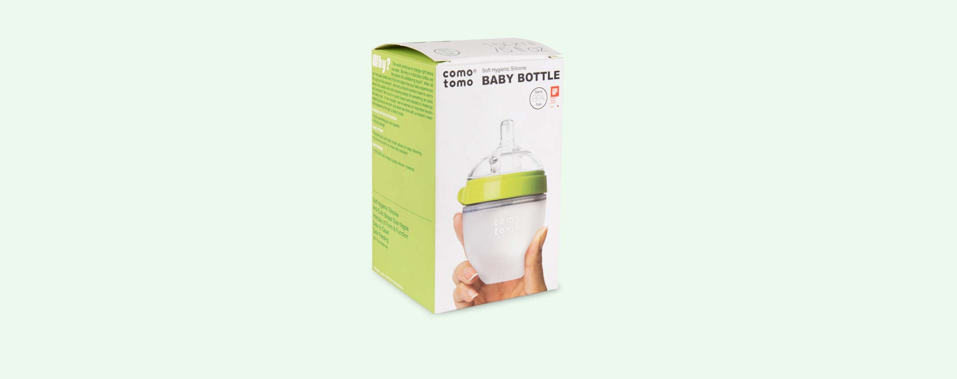 Green Comotomo 5oz Single Bottle