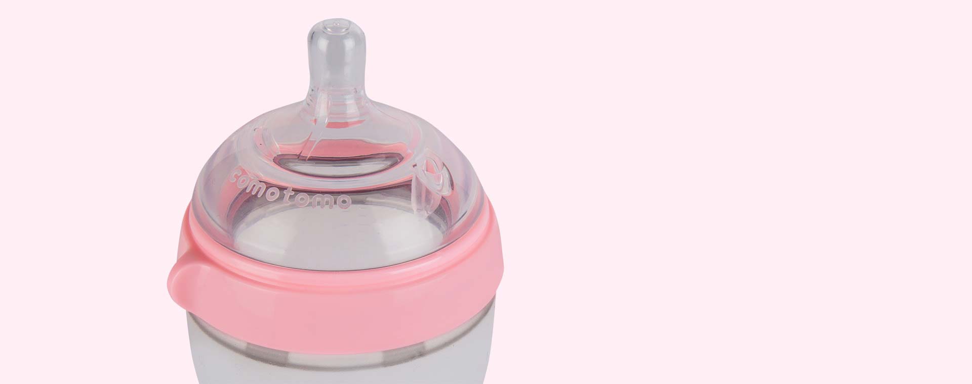 Pink Comotomo 8oz Twin Bottle