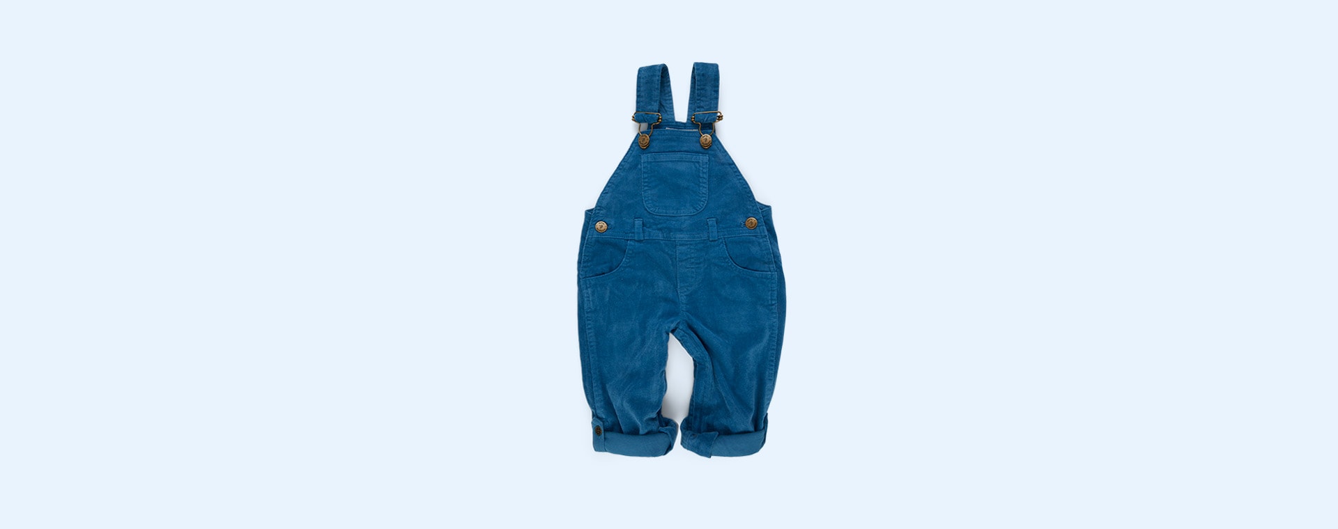 Nordic Blue Dotty Dungarees Corduroy Dungarees