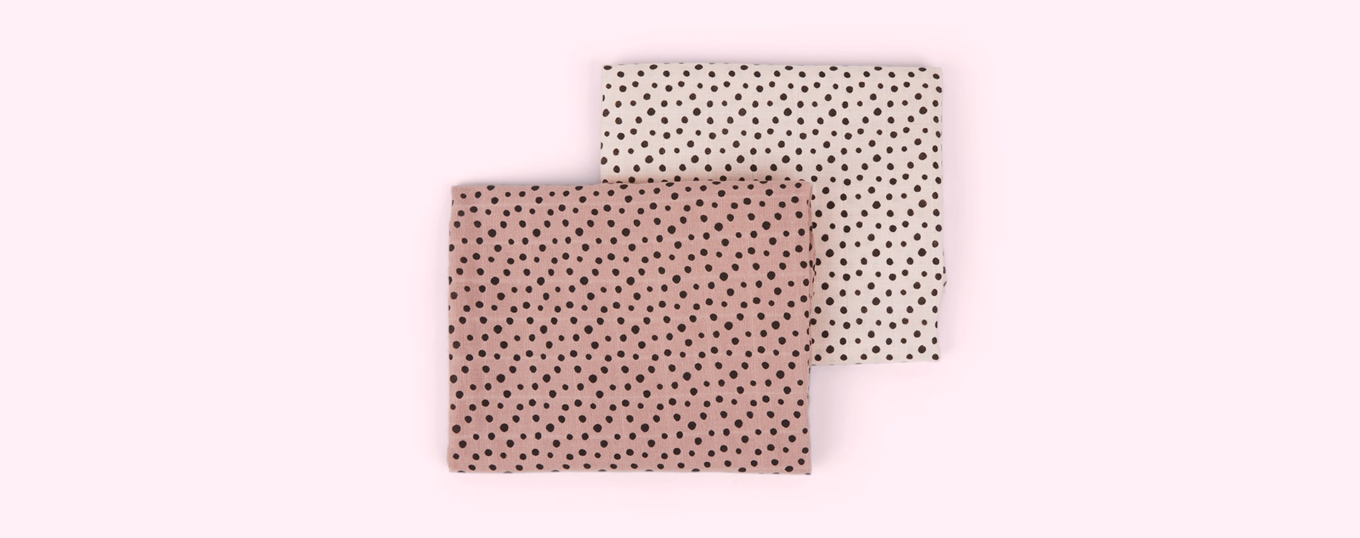 Happy Dots Powder Done By Deer 2-Pack Burp Cloth