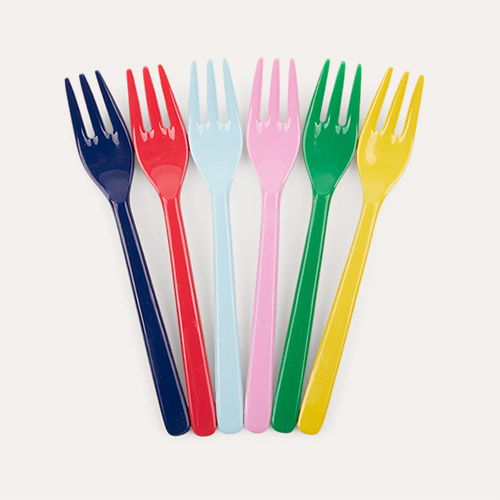 Favourite Colours Forks Rice 6-Pack Melamine Cutlery