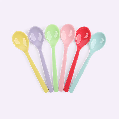 Yippie Yippie Yeah Spoons Rice 6-Pack Melamine Cutlery