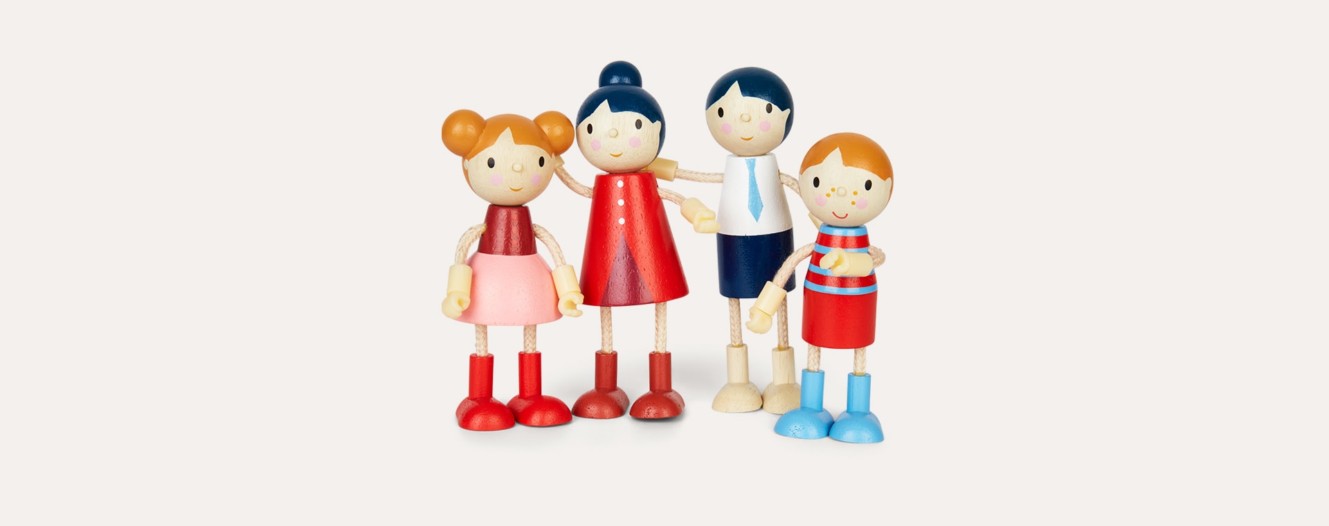 Multi Tender Leaf Toys Doll Family - Flexible