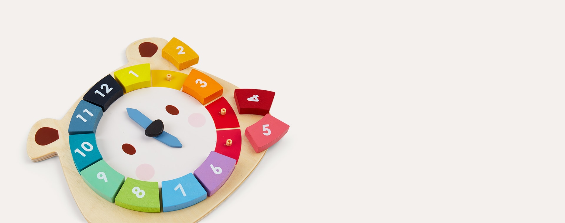 Multi Tender Leaf Toys Bear Colours Clock