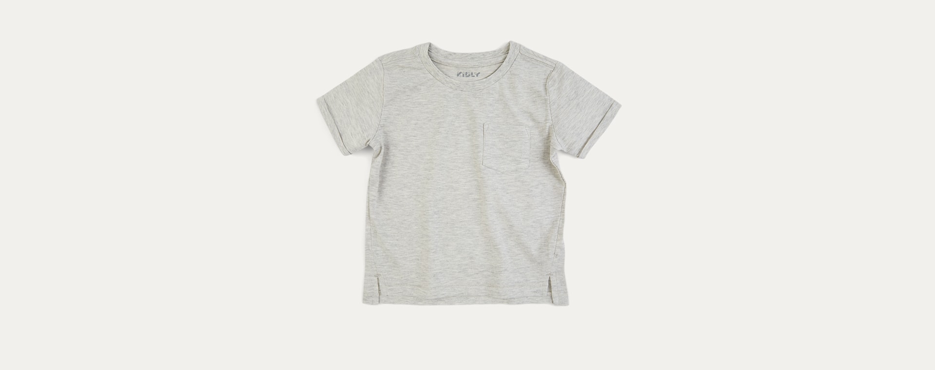 Oatmeal KIDLY Label Perfect Tee