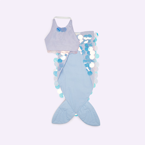 Blue Meri Meri Mermaid Wrap Dress up