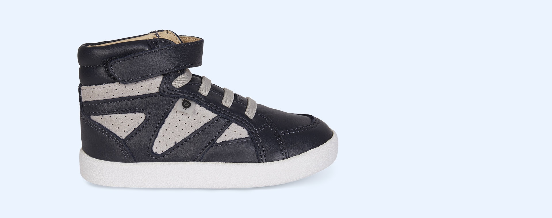 Navy Grey old soles New Leader High Top Trainer