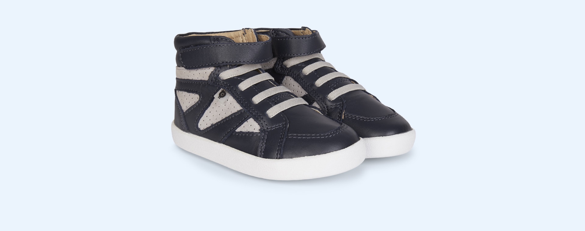 Navy Grey old soles New Leader High Top Trainer