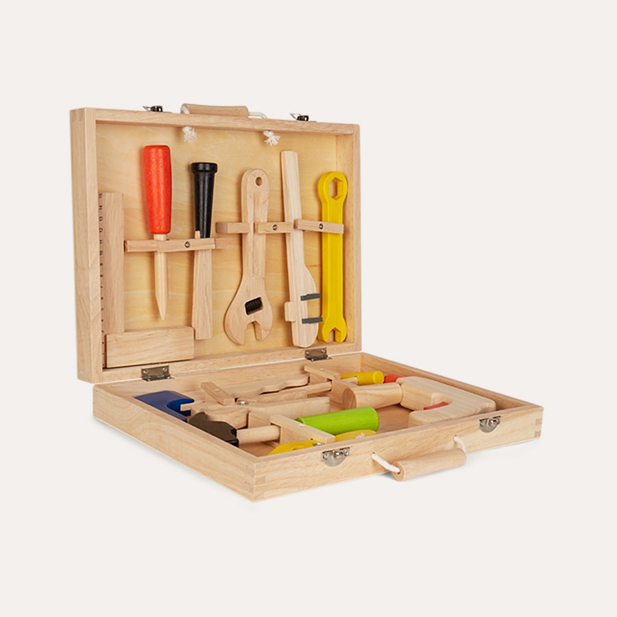 Details about   Junior Woodwork Carpentry Tool Box Wood Tools Wooden Kids Play Set kit Childs UK 