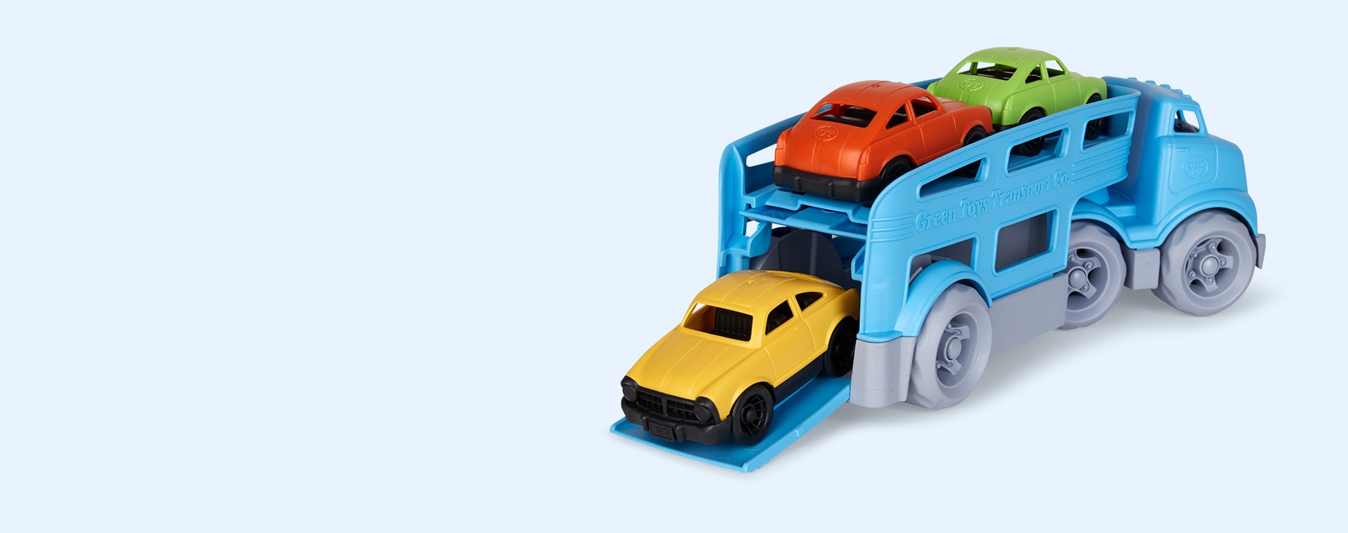 for sale online Blue CCRB-1237 Green Toys Car Carrier Vehicle Set 