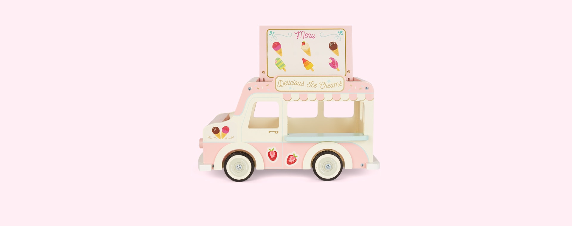 Pink Le Toy Van Dolly Ice Cream Van