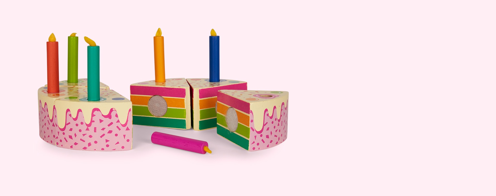 Multi Tender Leaf Toys Rainbow Birthday Cake
