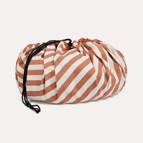 Stripes Brown Play & Go Storage Bag