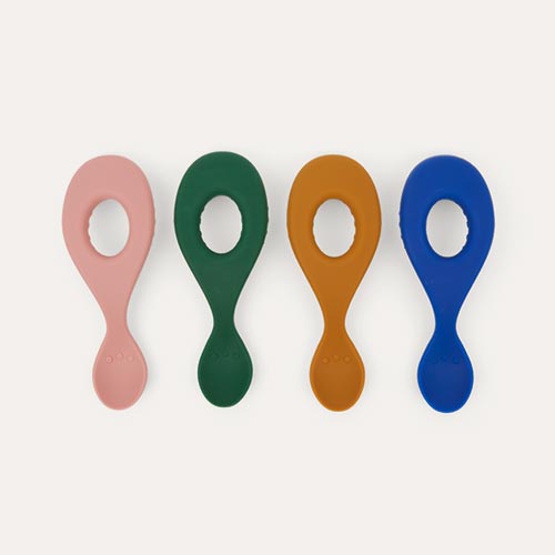 Eden Multi Mix Liewood 4-Pack Liva Silicone Spoon