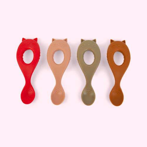 Multi Mix Liewood 4-Pack Liva Silicone Spoon