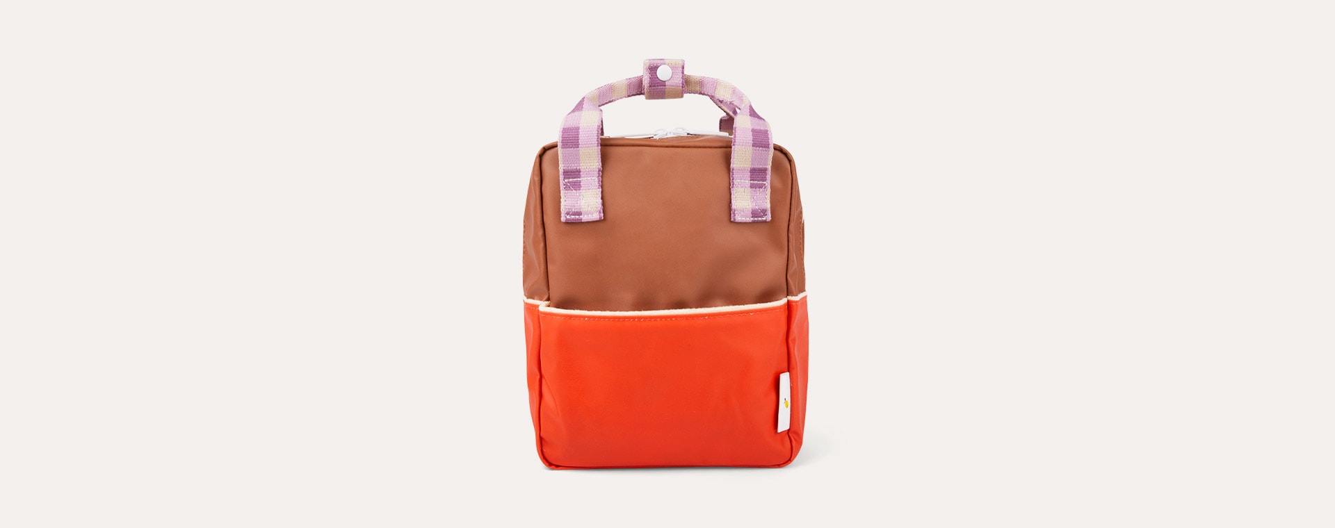 Orange Juice and Plum Purple Sticky Lemon Small Colourblock Backpack