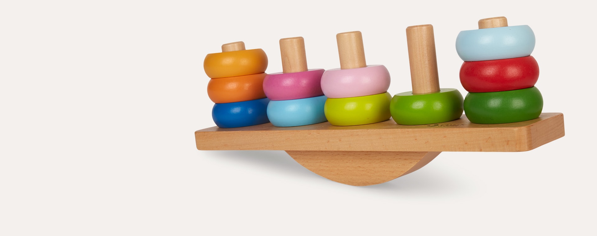 Wooden Balance Stacking Game Classic World Multi-Coloured 