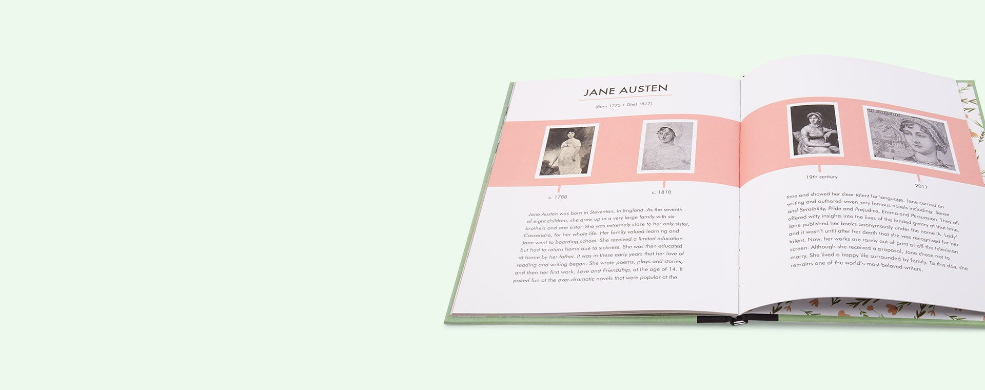 Green bookspeed Little People Big Dreams Jane Austen