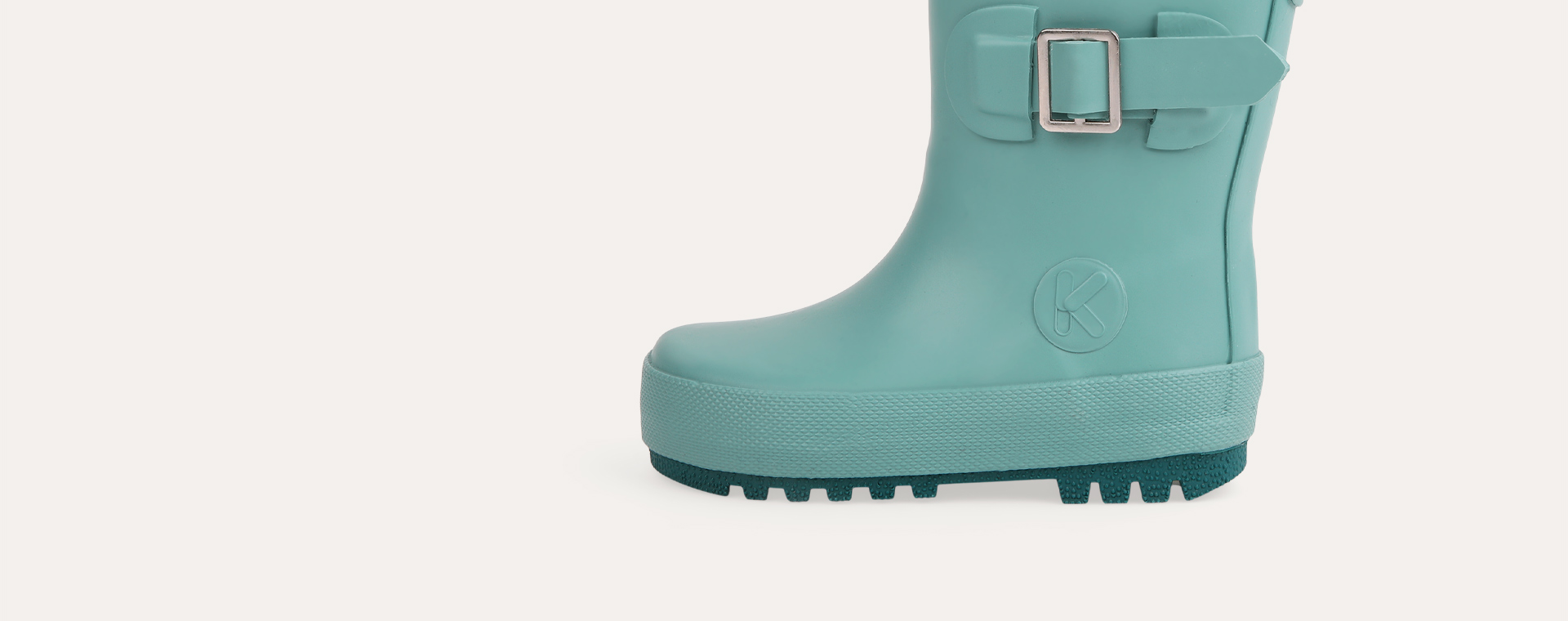 Sea Green KIDLY Label Rain Boot