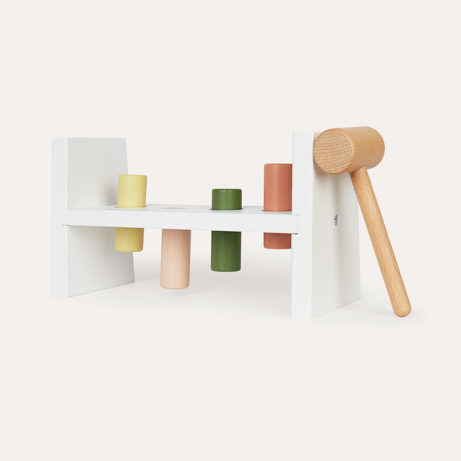 Kids Concept Kids Concept Edvin Wooden Activity Hammer Bench Toy