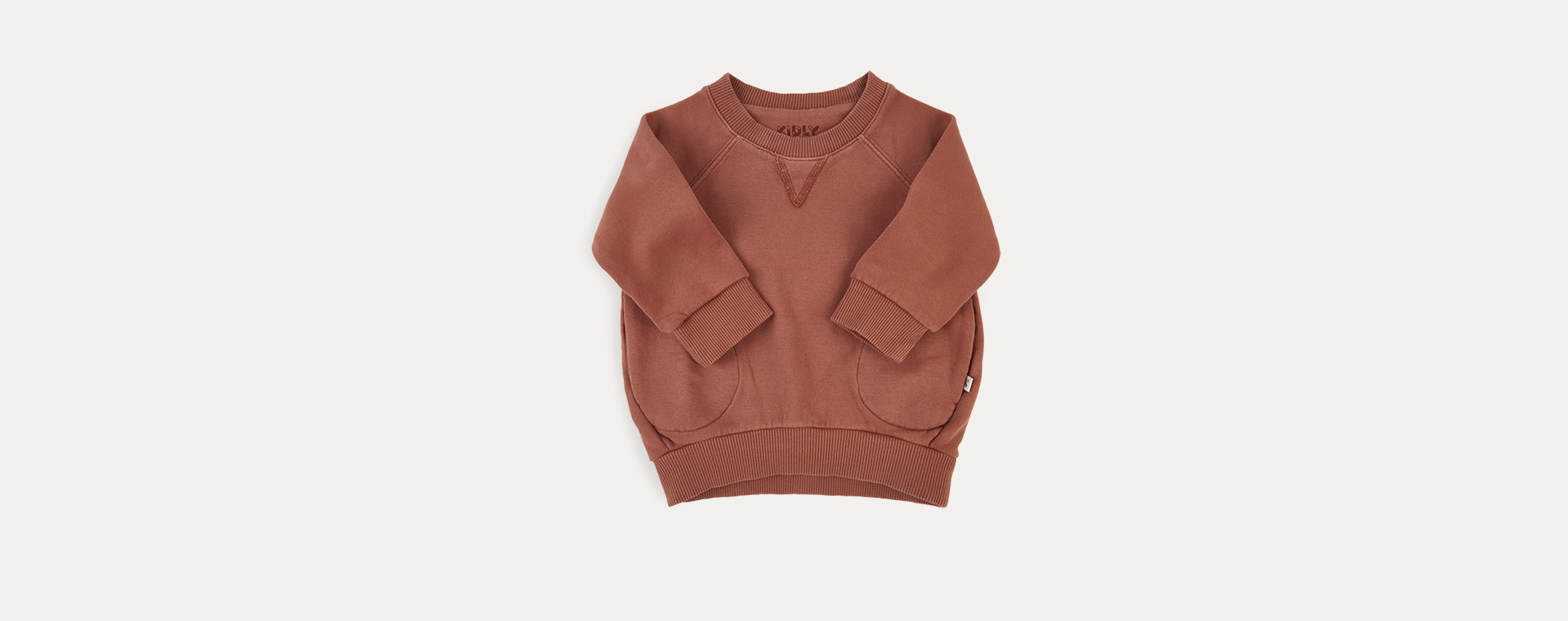 Copper KIDLY Label Pocket Sweatshirt