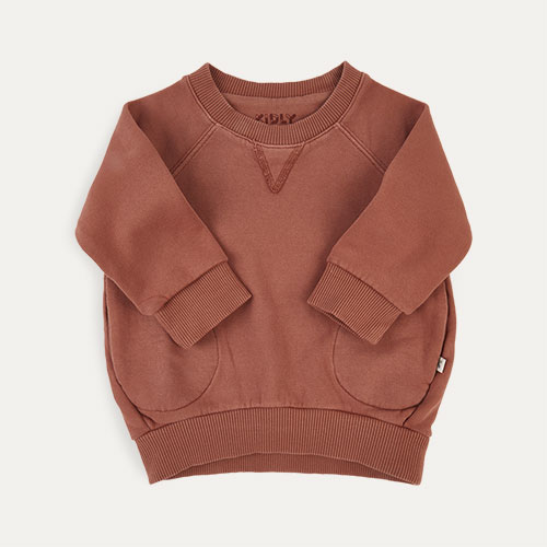 Copper KIDLY Label Pocket Sweatshirt