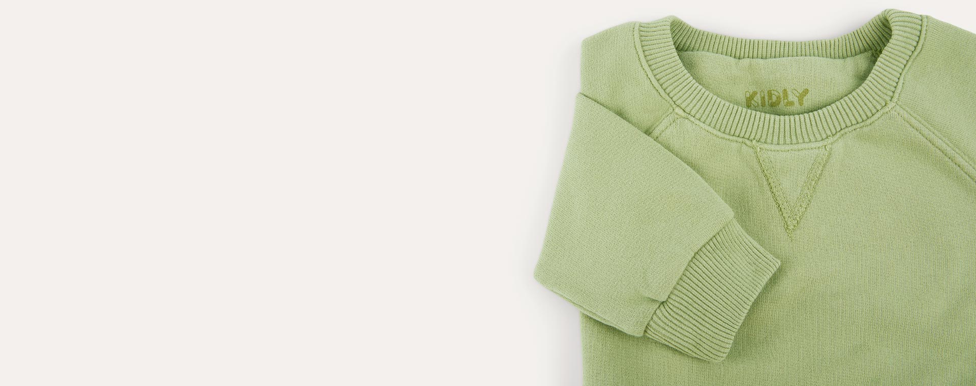 Pistachio KIDLY Label Pocket Sweatshirt