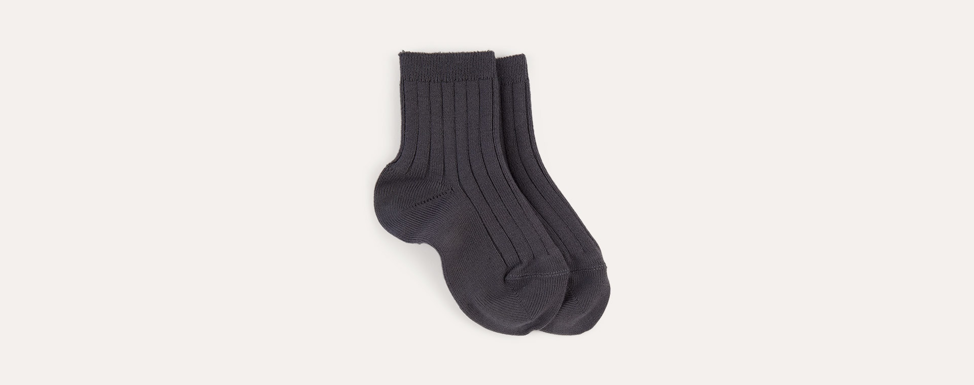 Coal Condor Short Ribbed Socks