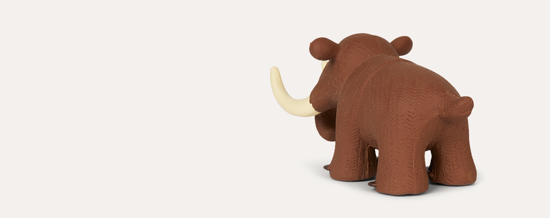 Brown Best Years Mammoth Natural Rubber Toy