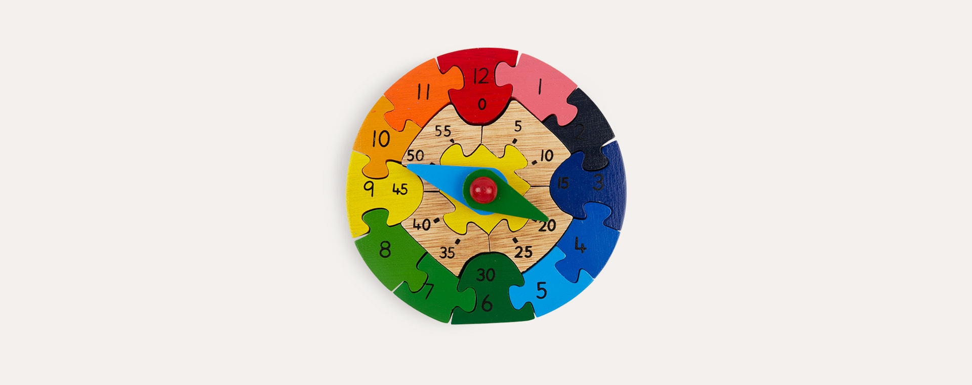 Multi Best Years Wooden Teaching Clock Puzzle