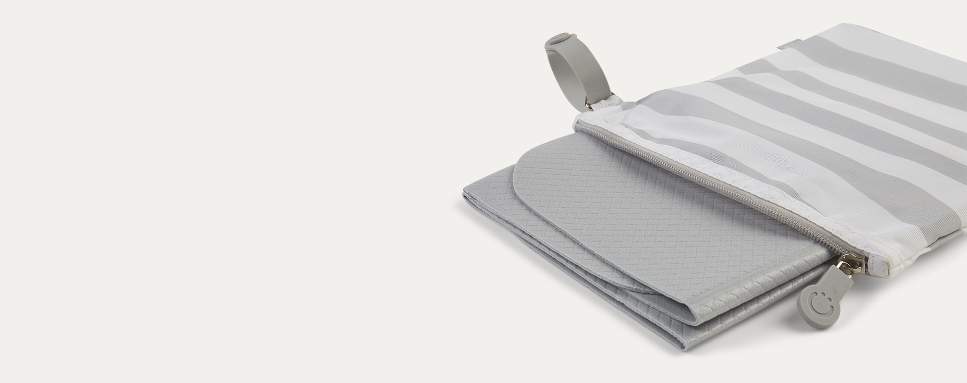 Grey ubbi On-the-Go Changing Mat and Bag