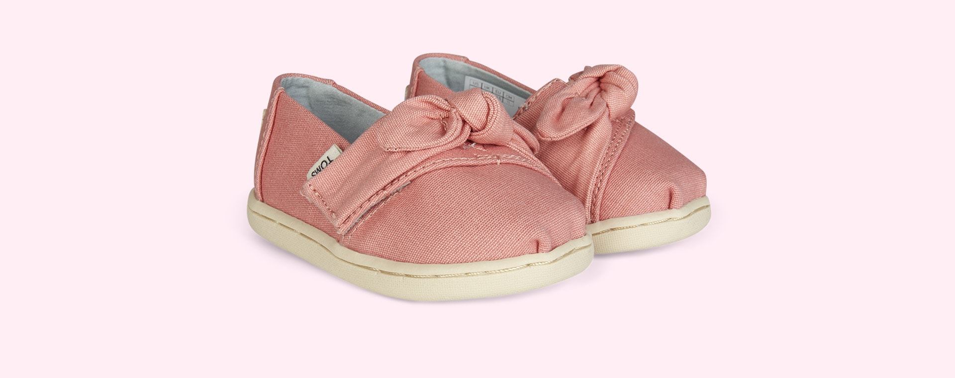 pink toms with bow