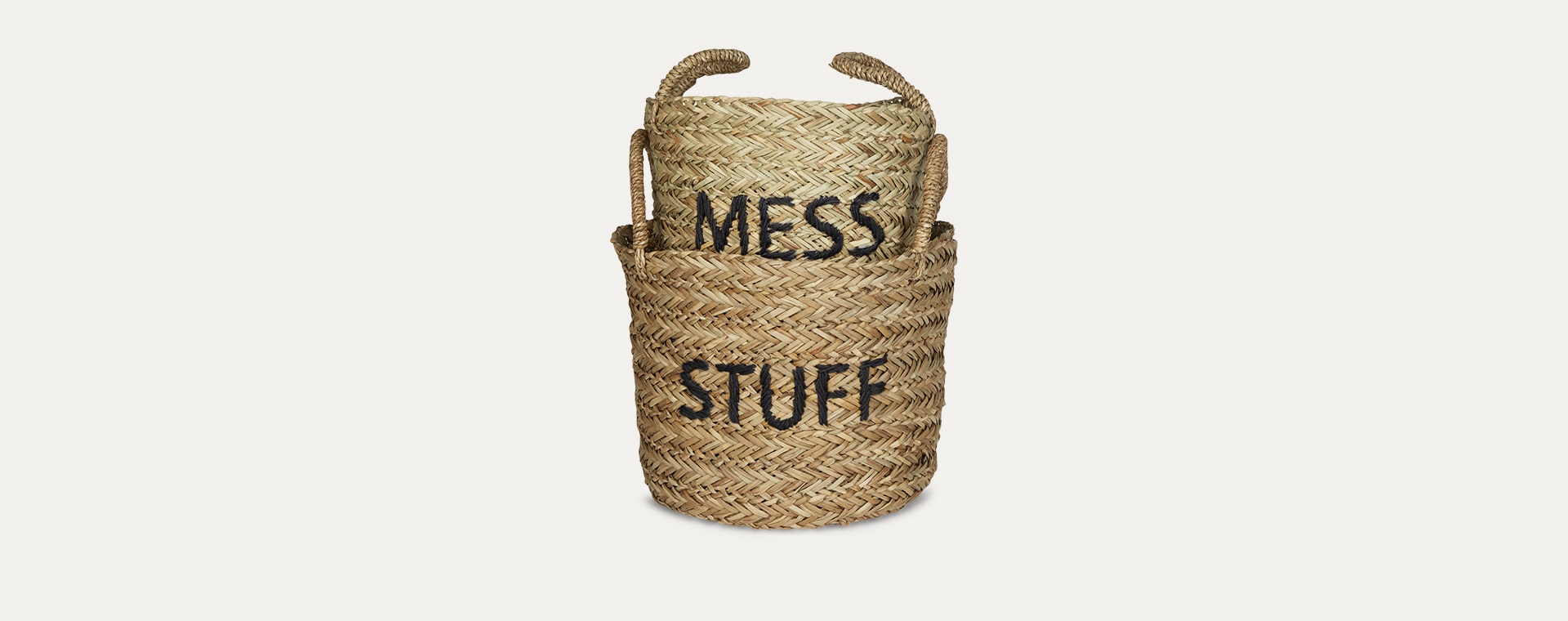 Black Kids Depot Mess/Stuff Storage Basket Set