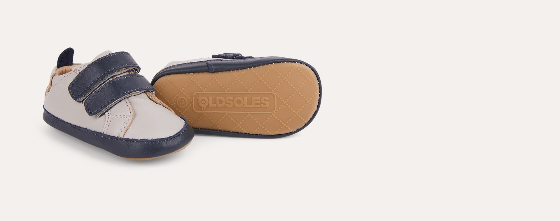 Gris / Navy old soles Eazy Market Soft sole Trainer