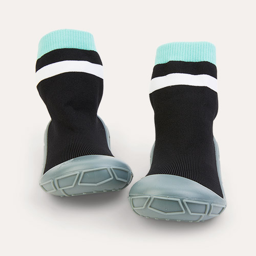 Black turtl Tots Slipper Socks
