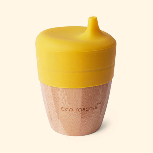 Yellow eco rascals Small Cup & Sippy Topper